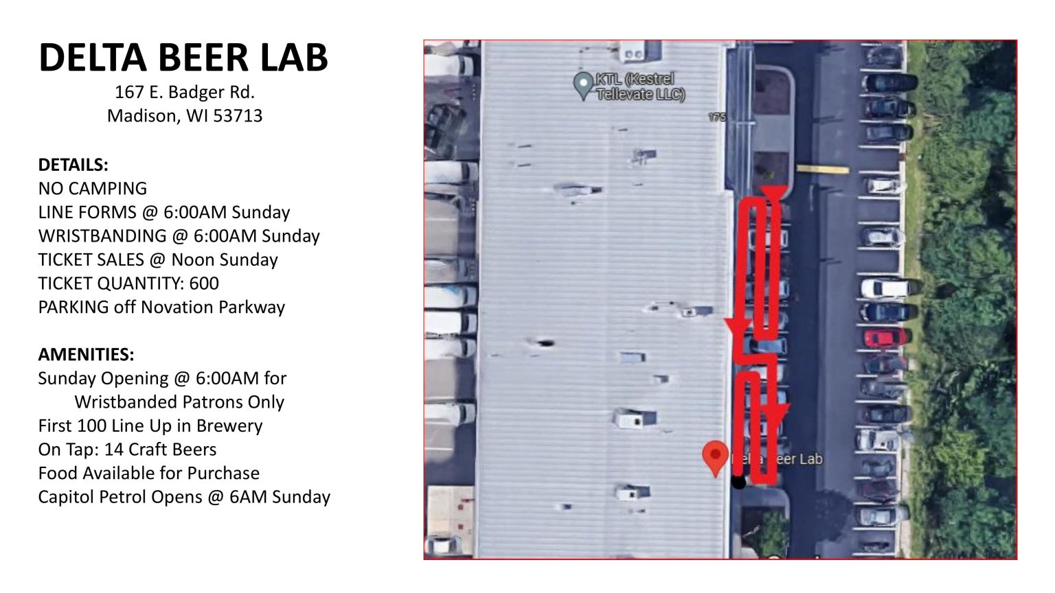 Ticket sales at Delta Beer Lab Great Taste of the Midwest